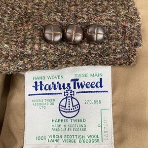 Vintage Harris Tweed Sport Coat Mens 42S Heathered Brown Red Wool Made in Canada